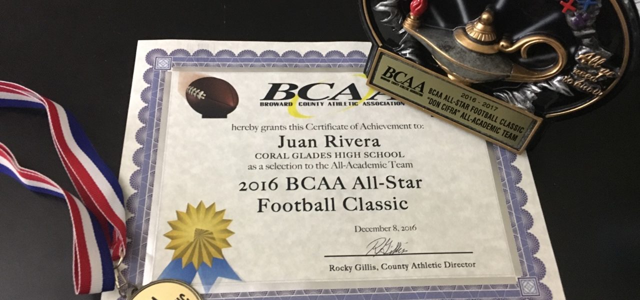 Juan Rivera 4.9 GPA, DE Coral Glades Jaguars Signs with Lawrence University